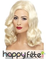 Perruque blonde style années 20