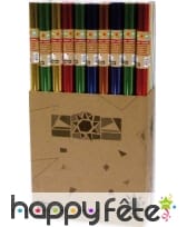 Papier cadeau 1 x 10m face argentée