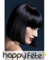 Perruque carré 30cm et frange noire