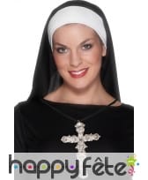 Pendentif croix avec cordon noir, image 2