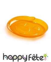 Plateau citrouille à bonbons, orange transparent