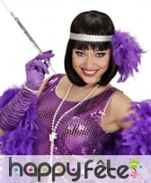 Porte cigarette argenté recouvert de sequins, image 2