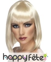 Perruque carré blond