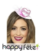 Petit chapeau Braut blanc sur serre tête