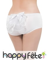 Petite culotte burlesque blanche