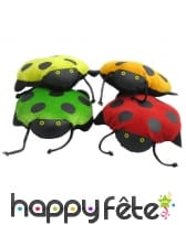 Peluche coccinelle colorée