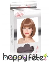 Perruque carré chatain clair court, luxe, image 2