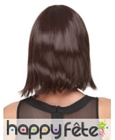 Perruque carré chatain foncé court, luxe, image 1