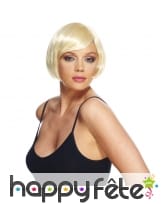 Perruque carré court avec frange sur le côté, image 2