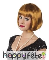 Perruque carré court jaune miel