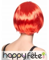 Perruque carré court rouge avec frange droite, image 2