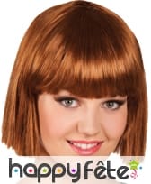 Perruque carré court rousse