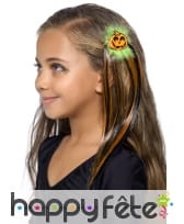 Pince cheveux citrouille