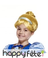 Perruque chignon de cendrillon pour enfant, image 1