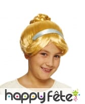 Perruque chignon de cendrillon pour enfant