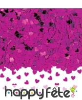 Petits confettis en forme de coeurs métallisés, image 2