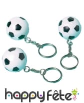 Portes clefs en forme de ballons de foot, par 12