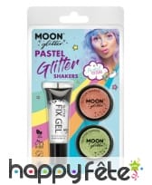 Paillettes cosmétique fines pastel en pot de 5gr, image 20