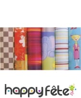 Papier cadeaux fantaisie 60g/m², 0.7x2m