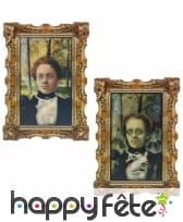 Portrait changeant femme zombie 41x30cm