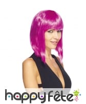 Perruque carré long lisse dégradé à frange, image 5