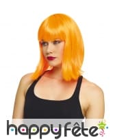 Perruque carré long lisse dégradé à frange, image 8