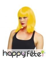 Perruque carré long lisse dégradé à frange, image 9