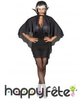Petite cape noire de vampire avec collerette, image 3