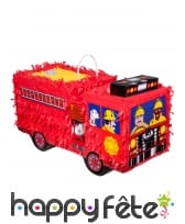 Pinata Camion rouge de Pompier, image 2