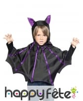Poncho chauve souris taille enfant
