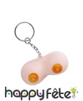 Porte-clés seins anti-stress