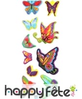 Planche de 13 pièces stickers décoration assorti