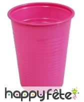 Paquet de 50 gobelets plastique fuchsia