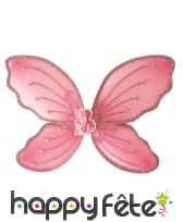Paire d'ailes roses pour enfant
