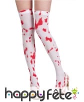Paire de Bas blancs ensanglantés pour adulte