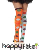 Paire de Bas de clown à pois colorés, image 1