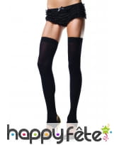 Paire de bas noirs sans pieds