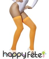 Paire de bas orange fluo