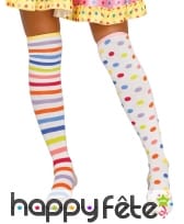 Paire de Bas pastel de clown