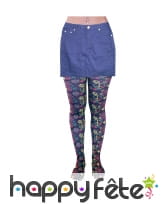 Paire de bas peace and love multicolores