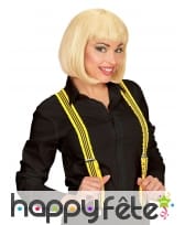 Paire de bretelles fluo à fronces, image 2