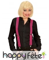 Paire de bretelles fluo à fronces, image 3