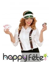 Paire de bretelles motifs poker, image 1