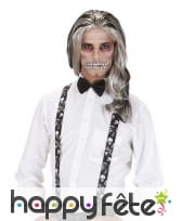 Paire de bretelles tête de mort