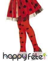 Paire de collants coccinelle pour enfant
