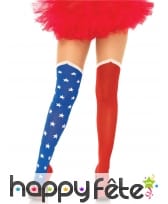 Paire de collants drapeau USA