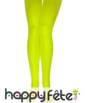 Paire de collants vert fluo opaques, image 1