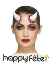 Paire de cornes de démon en latex, image 2