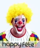 Perruque de clown jaune unie, image 1