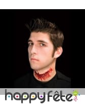 Plaie de cou égorgé en latex